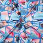 Preview: Cotton Satin - Nerida Hansen - Resonate Neon Blue - Digitaldruck